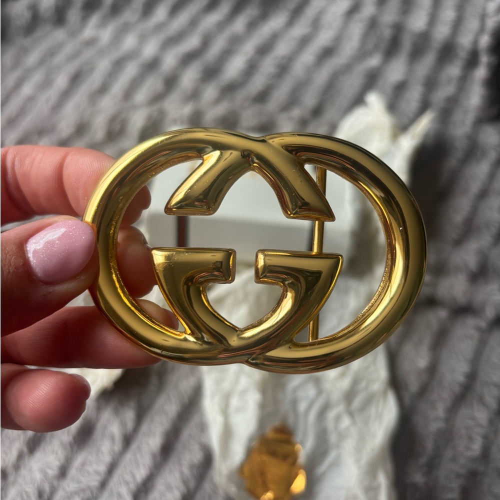Gucci Gold Double G Belt Buckle - Picture 2 of 5